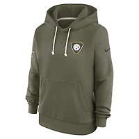 Pittsburgh Steelers Salute to Service Sideline Women's Nike Dri-FIT NFL Pullover Hoodie