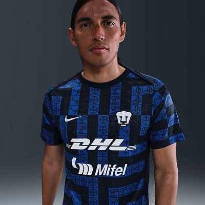 Pumas UNAM Academy Pro Men's Nike Dri-FIT Soccer Pre-Match Short-Sleeve Top