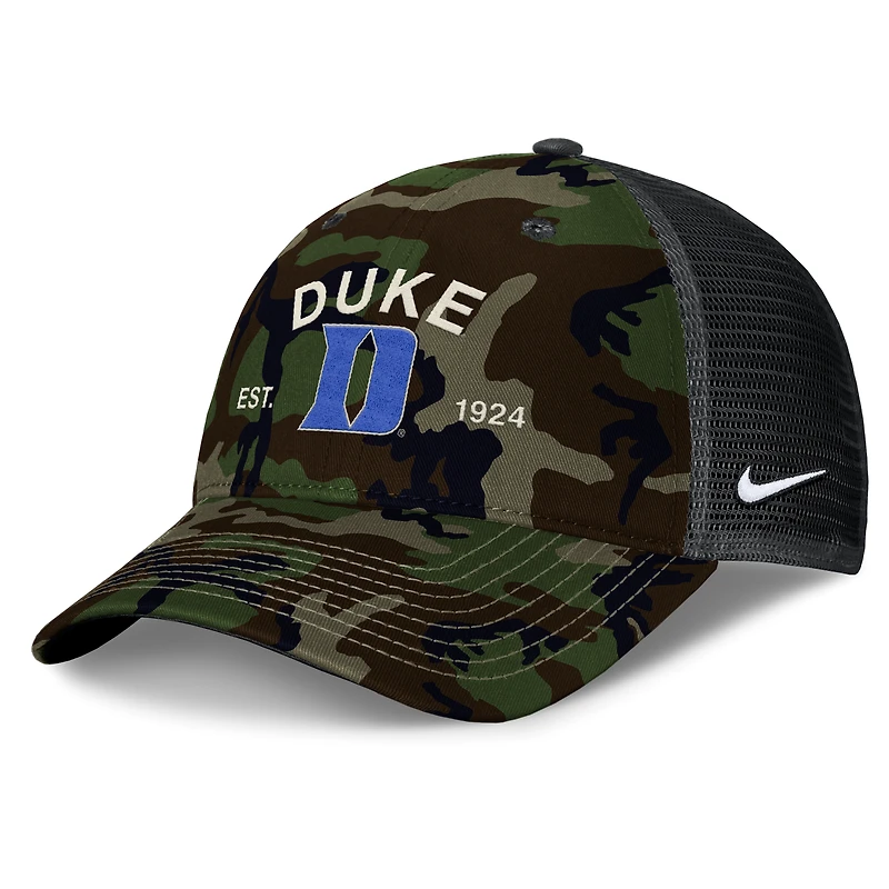 Duke 2025 Military Appreciation Rise Men's Nike College Trucker Adjustable Hat