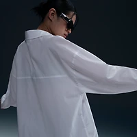 Nike Sportswear Chill Poplin Women's Loose Long-Sleeve Button-Up Top