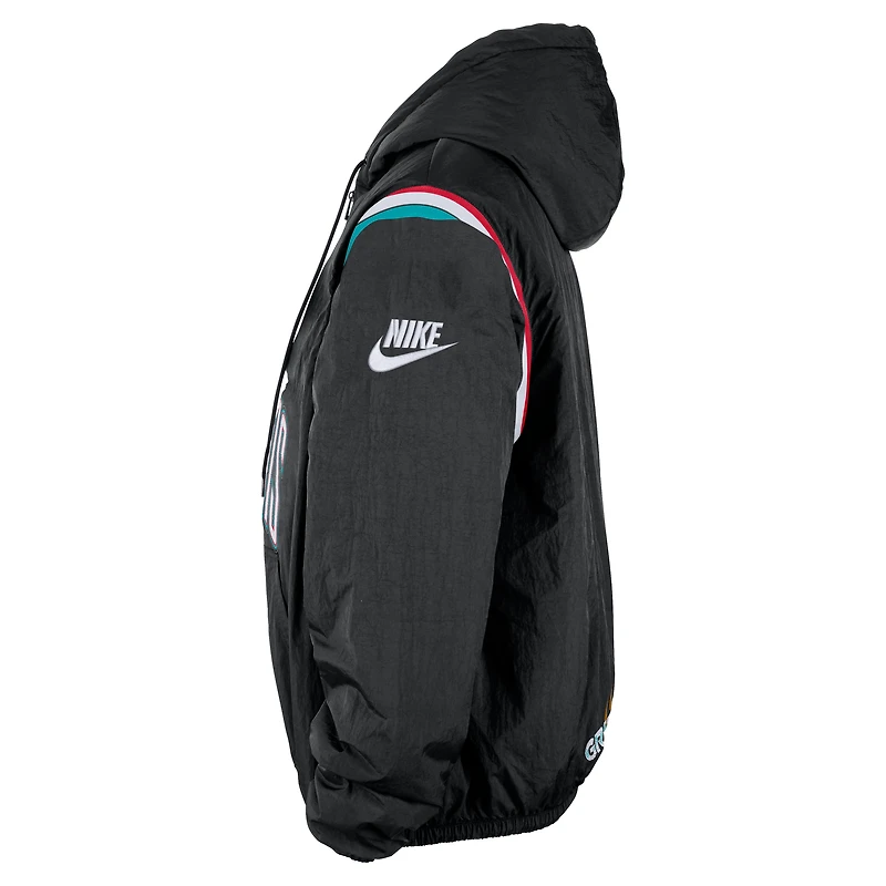 Memphis Grizzlies Hardwood Clasics Men's Nike Therma-FIT NBA 1/2-Zip Hoodie
