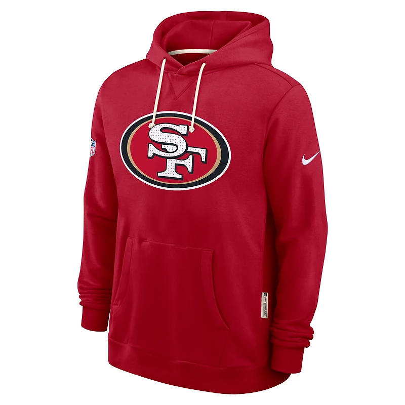 San Francisco 49ers Initial Home Sideline Men's Nike Dri-FIT NFL Pullover Hoodie