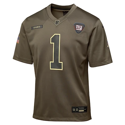 Malik Nabers New York Giants Salute to Service Big Kids’ Nike NFL Game Jersey