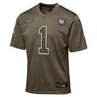 Malik Nabers New York Giants Salute to Service Big Kids’ Nike NFL Game Jersey