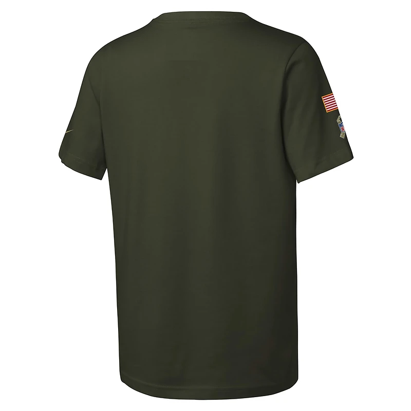 New York Giants Salute to Service Sideline Big Kids’ Nike Dri-FIT NFL T-Shirt