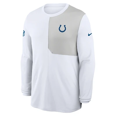 Indianapolis Colts Sideline Coach Men's Nike Dri-FIT NFL Long-Sleeve Top