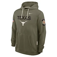 Texas 2025 Military Appreciation Men's Nike Dri-FIT College Pullover Hoodie
