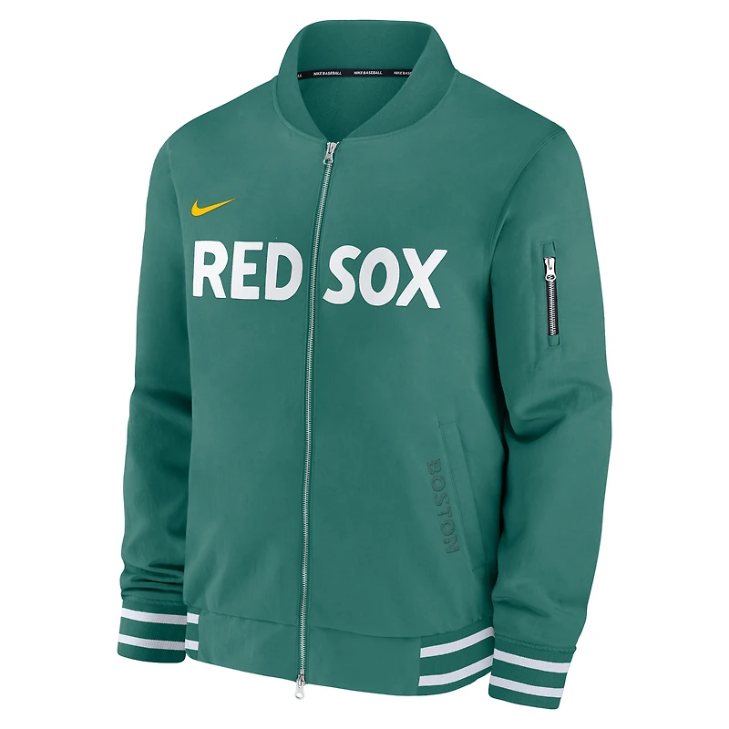 Boston Red Sox Authentic Collection City Connect Men's Nike MLB Full-Zip Bomber Jacket