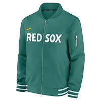 Boston Red Sox Authentic Collection City Connect Men's Nike MLB Full-Zip Bomber Jacket