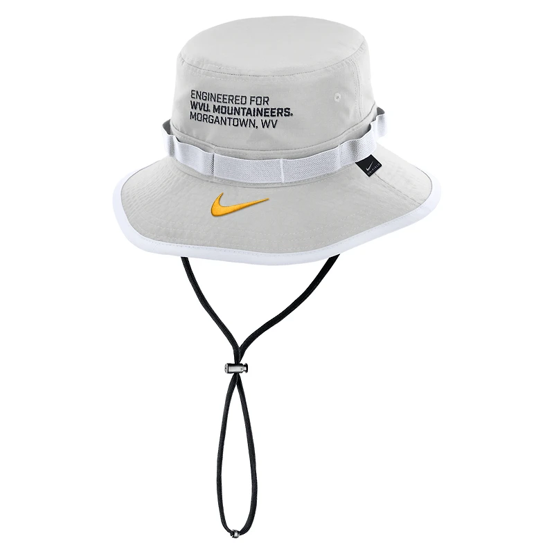 West Virginia Sideline Apex Gameday Boonie Men's Nike Dri-FIT College Bucket Hat