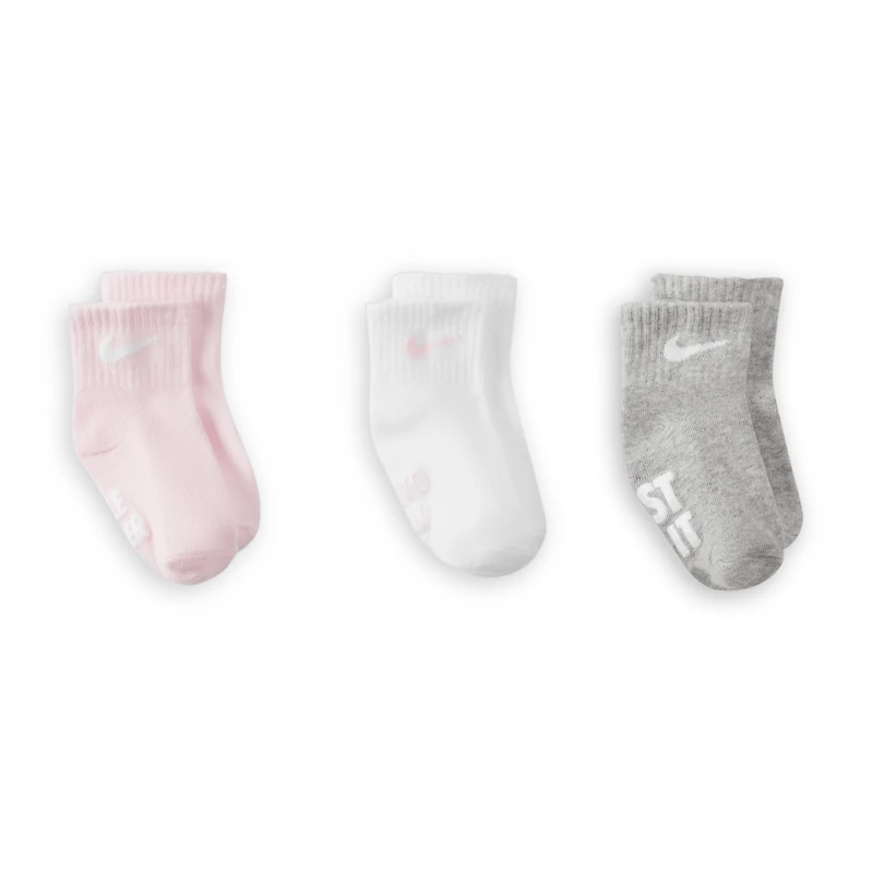 Nike Verbiage Gripper Socks (3 Pairs) Baby
