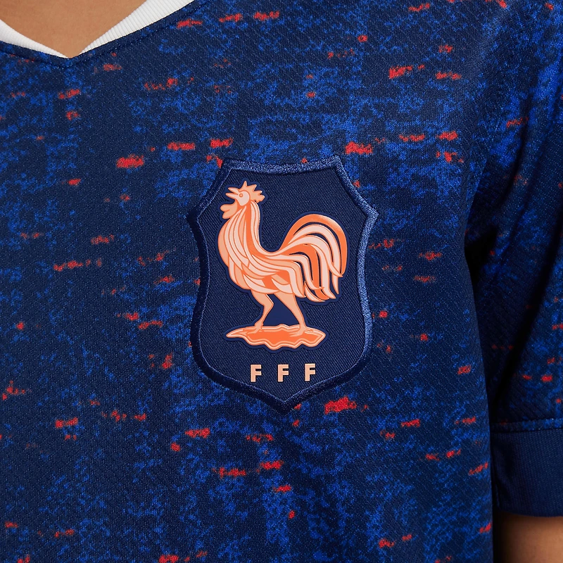 FFF 2025 Stadium Home (Women's Team) Big Kids' Nike Dri-FIT Soccer Replica Jersey
