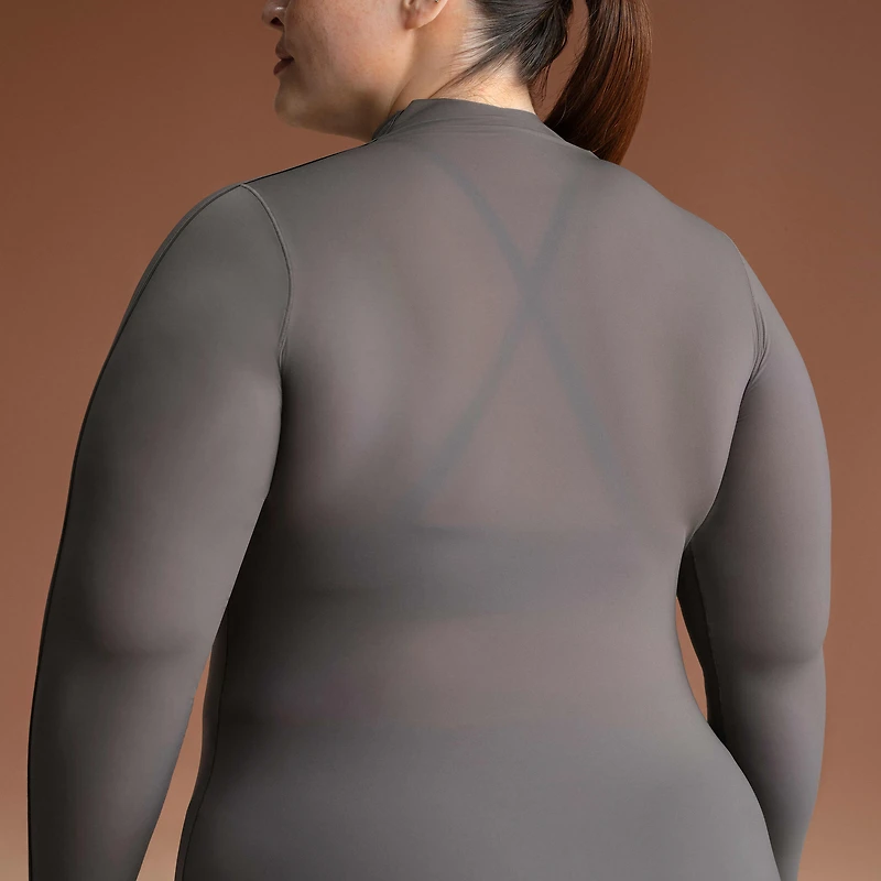 NikeSKIMS Weightless Layers Women's Mock-Neck Long-Sleeve Top