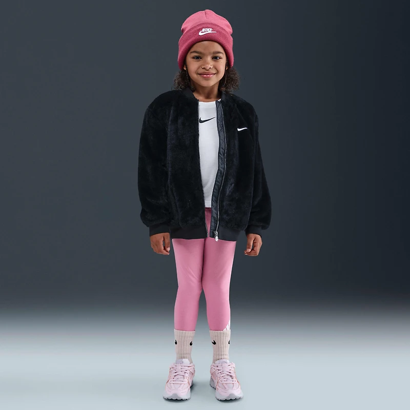 Nike Toddler Faux Fur Bomber Jacket