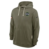 Seattle Seahawks Salute to Service Sideline Dominant Force Men's Nike Dri-FIT NFL Pullover Hoodie