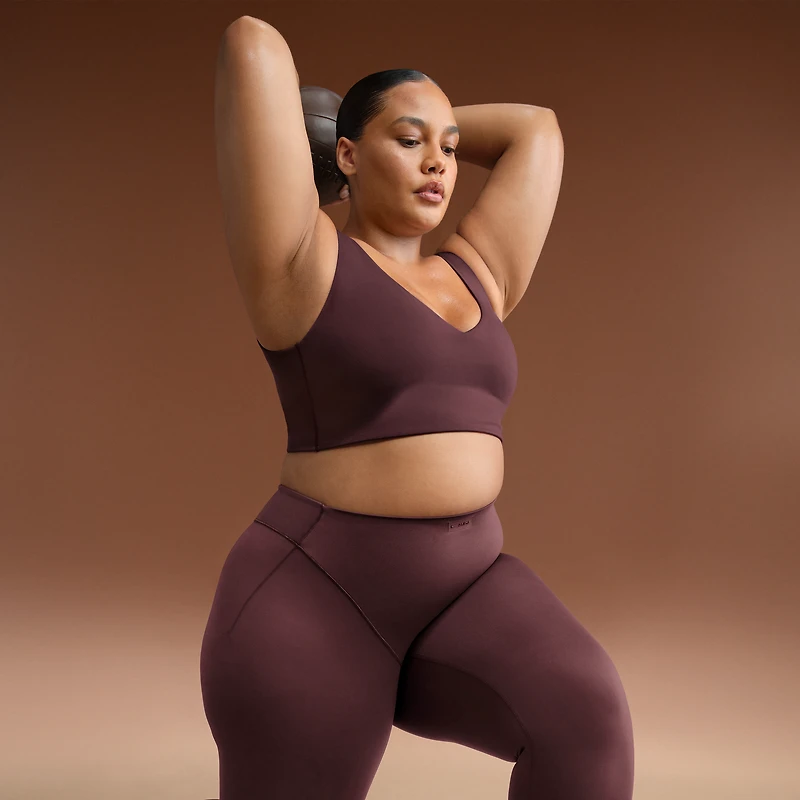 NikeSKIMS Matte Women's V-Neck Long-Line Bra