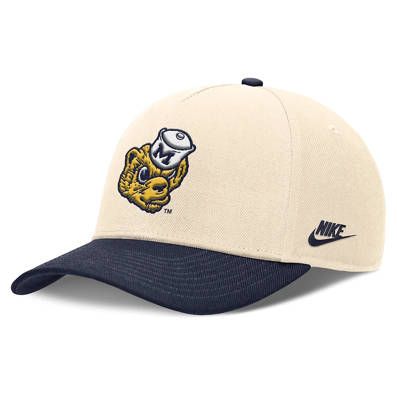 Michigan Primetime Rise Academic Men's Nike Dri-FIT College Adjustable Hat