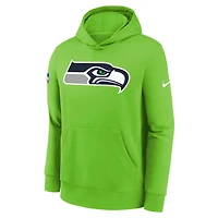 Seattle Seahawks Sideline Club Big Kids' Nike NFL Pullover Hoodie