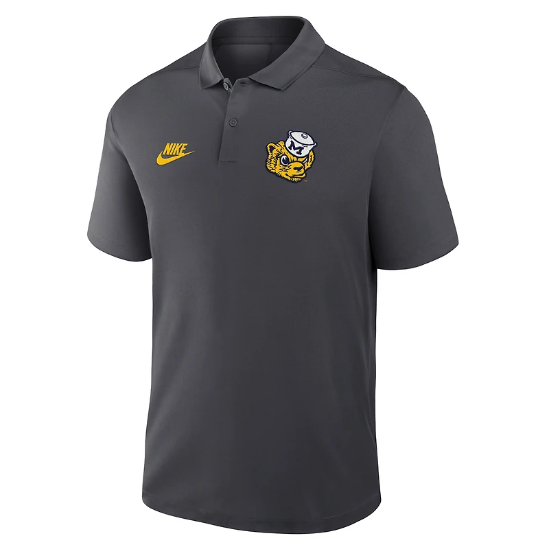 Michigan Primetime Victory Legacy Vault Logo Men's Nike Dri-FIT College Polo
