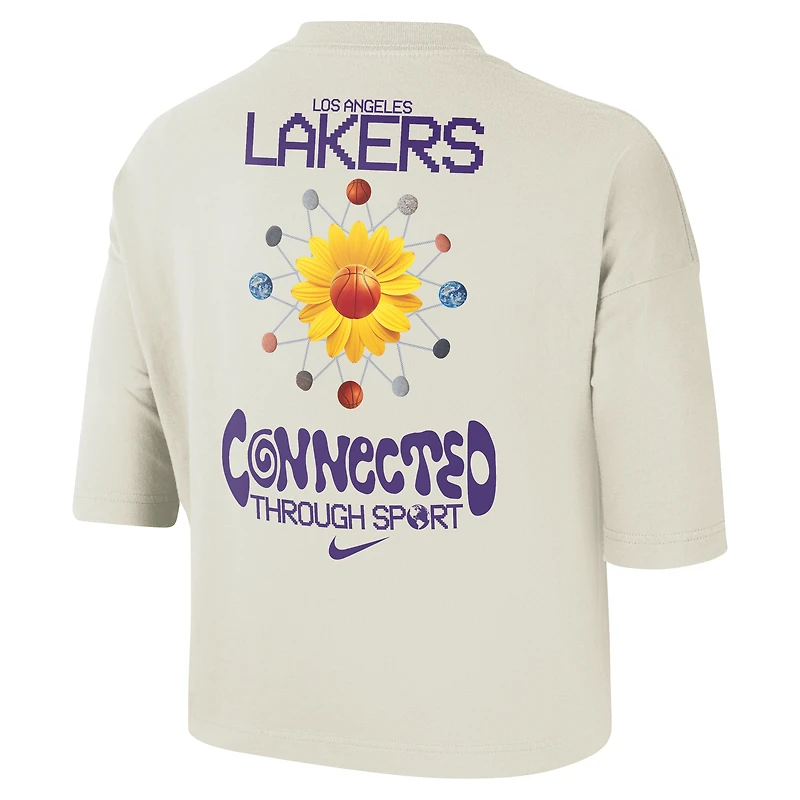 Los Angeles Lakers Courtside Women's Nike NBA Boxy T-Shirt