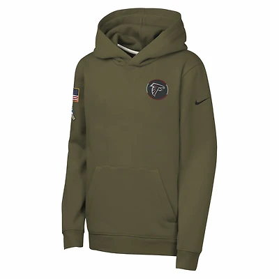 Nike Club Fleece NFL Atlanta Falcons Big Kids' "Salute to Service" Pullover Hoodie