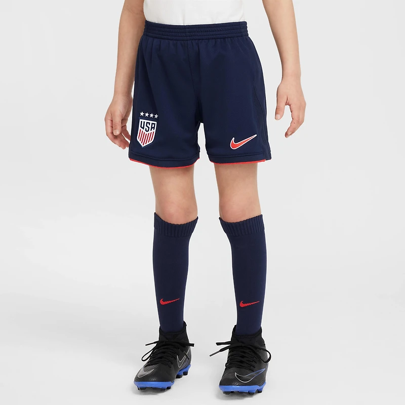 USWNT 2025 Stadium Away (Women's Team) Little Kids' Nike Soccer Replica 3-Piece Kit
