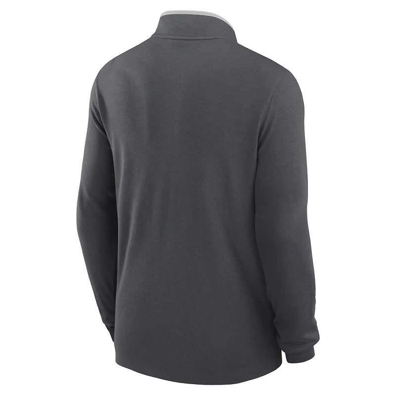 Miami Dolphins Logo Victory Men's Nike Dri-FIT NFL 1/2-Zip Long-Sleeve Top