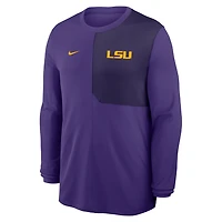 LSU Sideline Coach Men's Nike Dri-FIT College Long-Sleeve Top