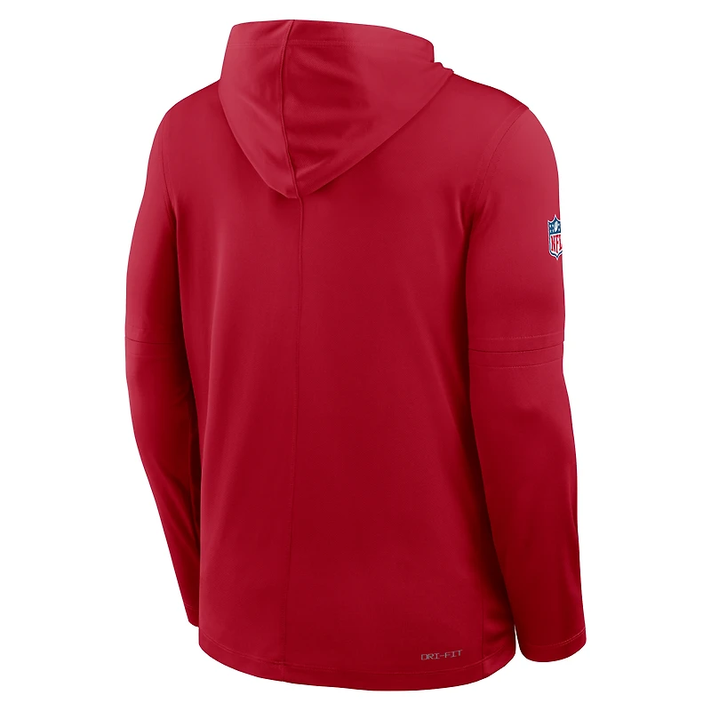 Tampa Bay Buccaneers Pure Fury Sideline Men's Nike Dri-FIT NFL Long-Sleeve Hooded Top