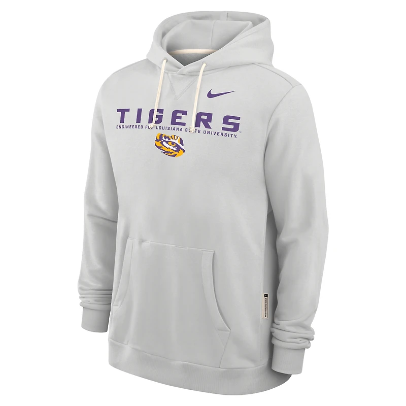 LSU Sideline Men's Nike Dri-FIT College Pullover Hoodie