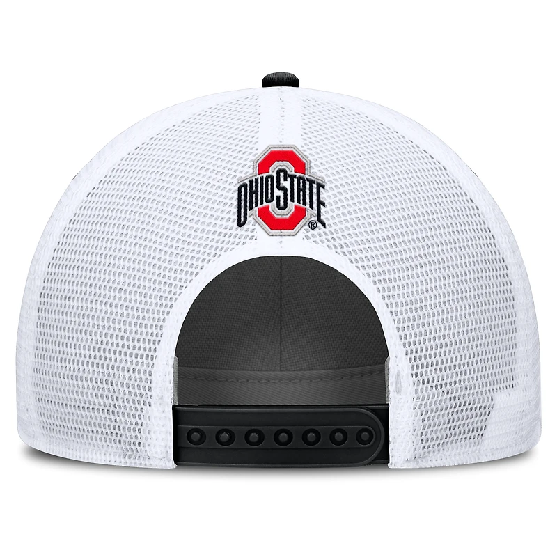Ohio State On-Field Rise Engineered Men's Nike College Trucker Adjustable Hat