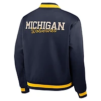 Michigan Legacy Men's Nike College Full-Snap Bomber Jacket