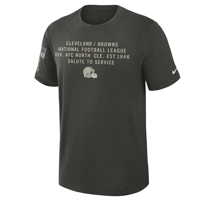 Cleveland Browns Salute to Service Slub Men's Nike Dri-FIT NFL T-Shirt