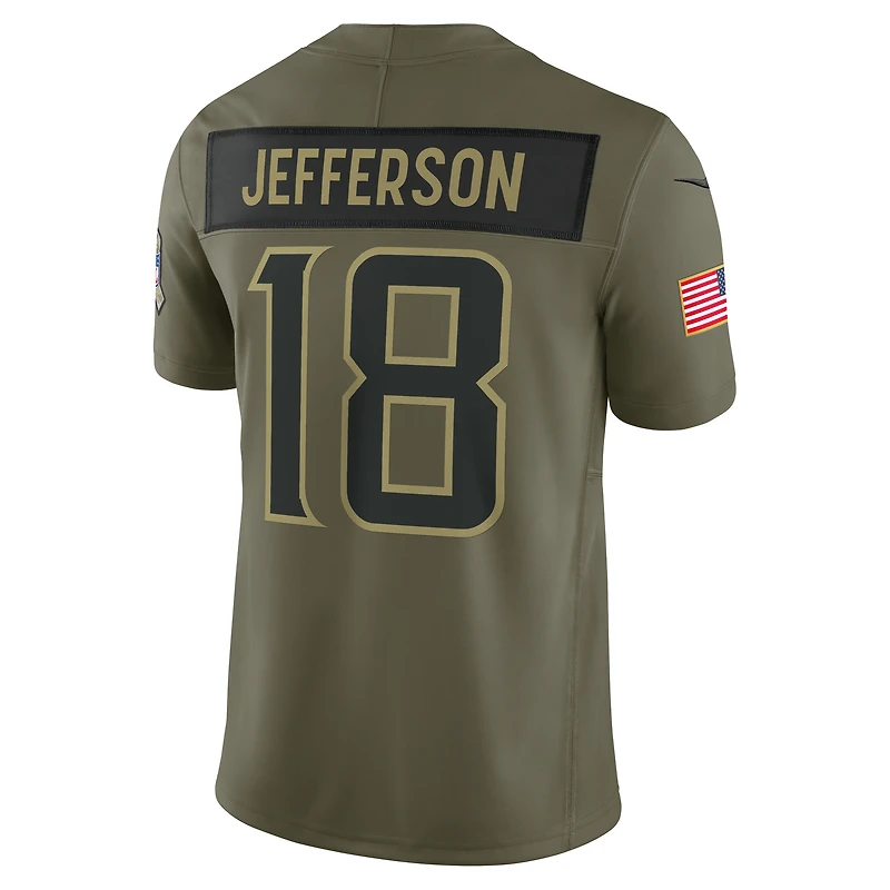 Justin Jefferson Minnesota Vikings Salute to Service Men's Nike Dri-FIT NFL Limited Jersey