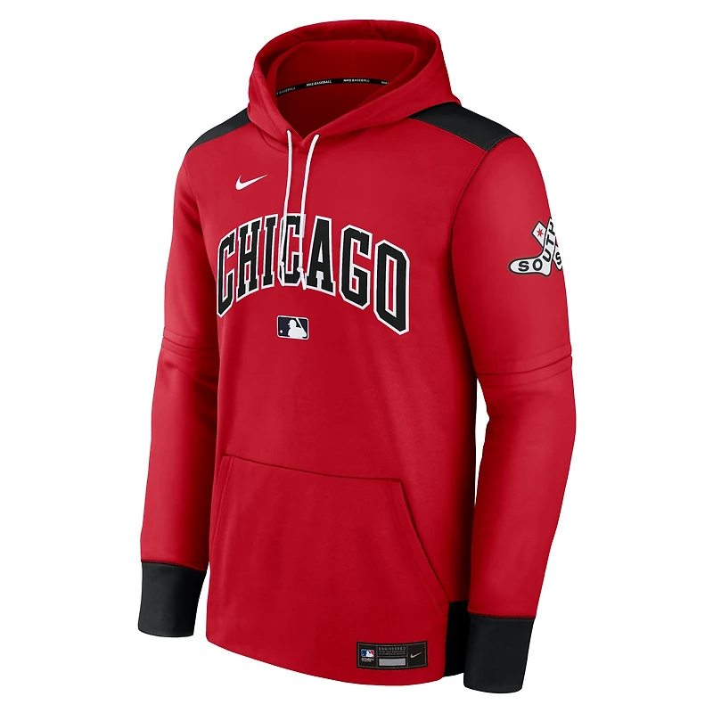 Chicago White Sox Authentic Collection City Connect Men's Nike Therma MLB Pullover Hoodie