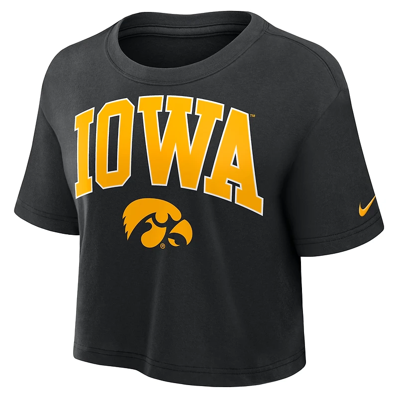 Iowa Athletic Prep Arch Women's Nike Dri-FIT College Cropped T-Shirt