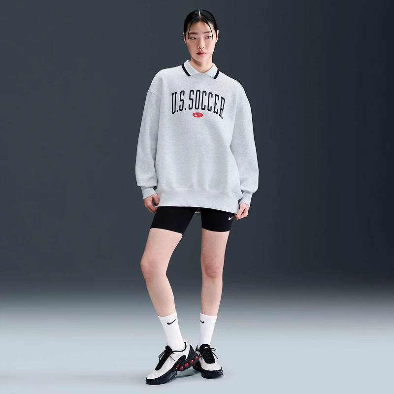 USA Phoenix Fleece Women's Nike Soccer Oversized Crew-Neck Sweatshirt