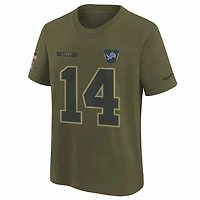 Amon-Ra St. Brown Detroit Lions Salute to Service Big Kids’ Nike NFL T-Shirt
