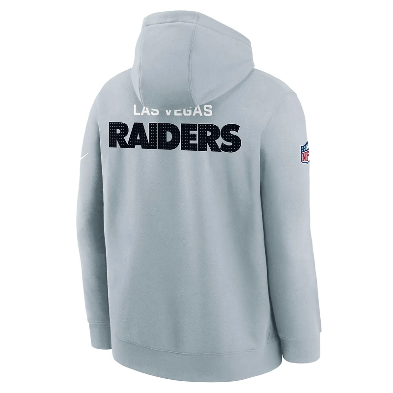 Las Vegas Raiders Sideline Club Big Kids' Nike NFL Pullover Hoodie