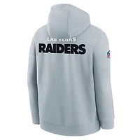 Las Vegas Raiders Sideline Club Big Kids' Nike NFL Pullover Hoodie