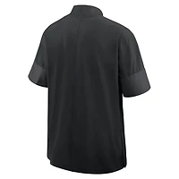 Oregon Sideline Coach Men's Nike College 1/2-Zip Short-Sleeve Jacket