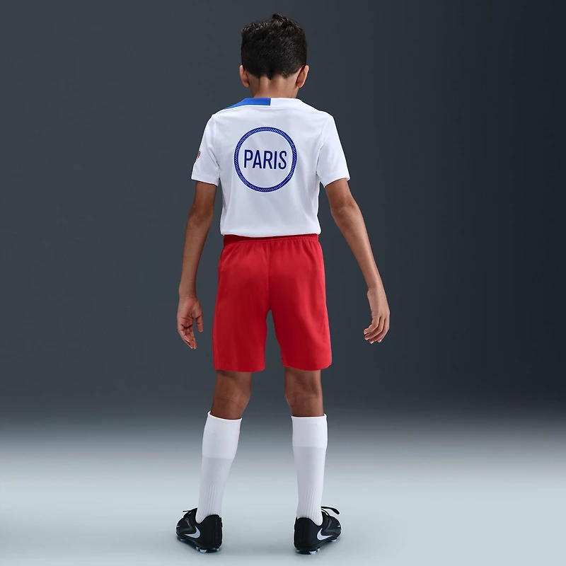 PSG 2025/26 Stadium Third Big Kids' Nike Dri-FIT Total 90 Soccer Replica Shorts