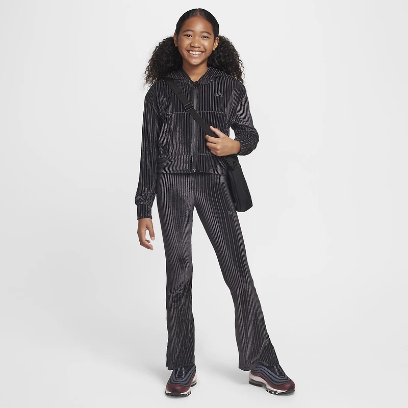 Nike Sportswear Big Kids' (Girls') Full-Zip Ribbed Hoodie
