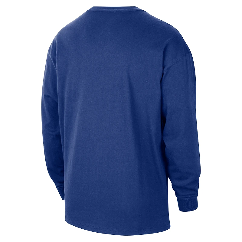 Philadelphia 76ers Courtside City Edition Men's Nike NBA Max90 Long-Sleeve T-Shirt