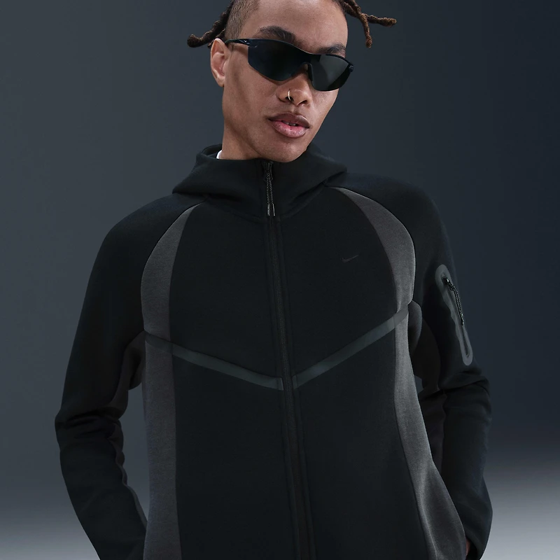 Nike Tech Men's Color-Block Full-Zip Fleece Windrunner Jacket
