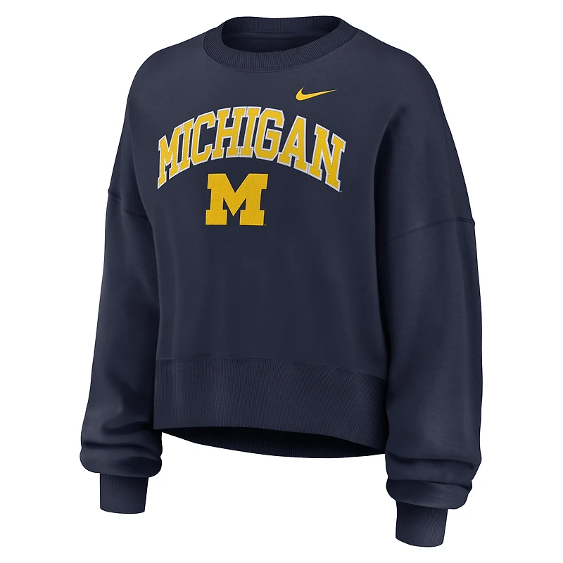 Michigan Phoenix Arch Women's Nike College Pullover Crew