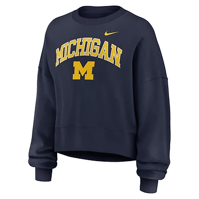 Michigan Phoenix Arch Women's Nike College Pullover Crew