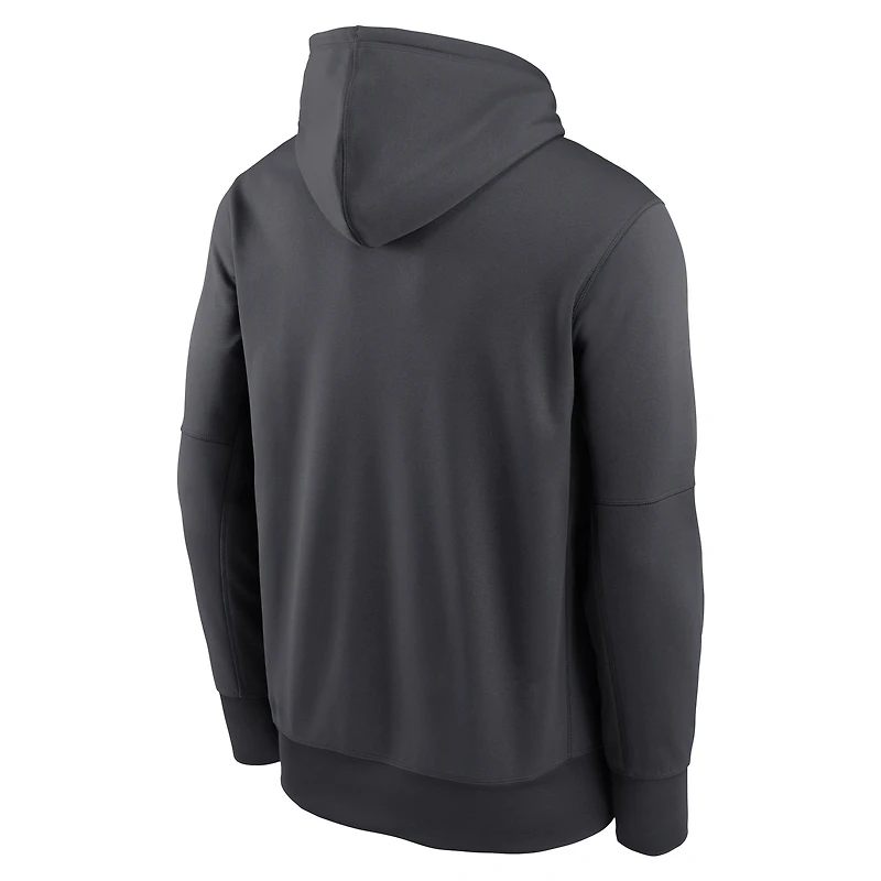 Las Vegas Raiders Toss Sweep Men’s Nike Therma NFL Pullover Hoodie