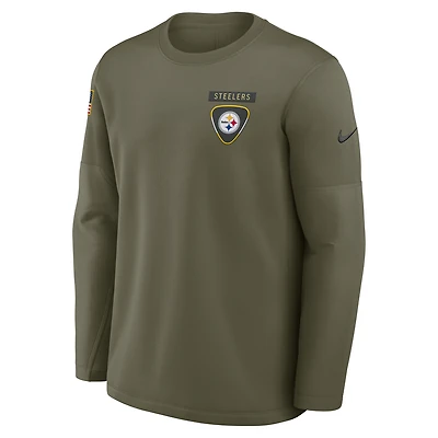 Pittsburgh Steelers Salute to Service Sideline Triumphant Win Coach Men's Nike NFL Pullover Crew