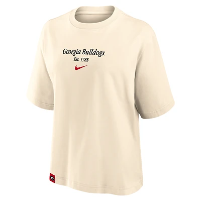Georgia Established Tag Boxy Women's Nike College T-Shirt